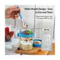 thumbnail image 4 of 4 Pack Overnight Oats Containers with Lids and Spoons 16 Oz Mason Jars for Overnight Oats Leak Proof Oatmeal Container, 4 of 6