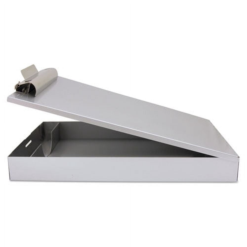 Redi-Rite Aluminum Storage Clipboard, 1" Clip Capacity, Holds 8.5 X 1 Sheets, Silver | Bundle of 5 Each