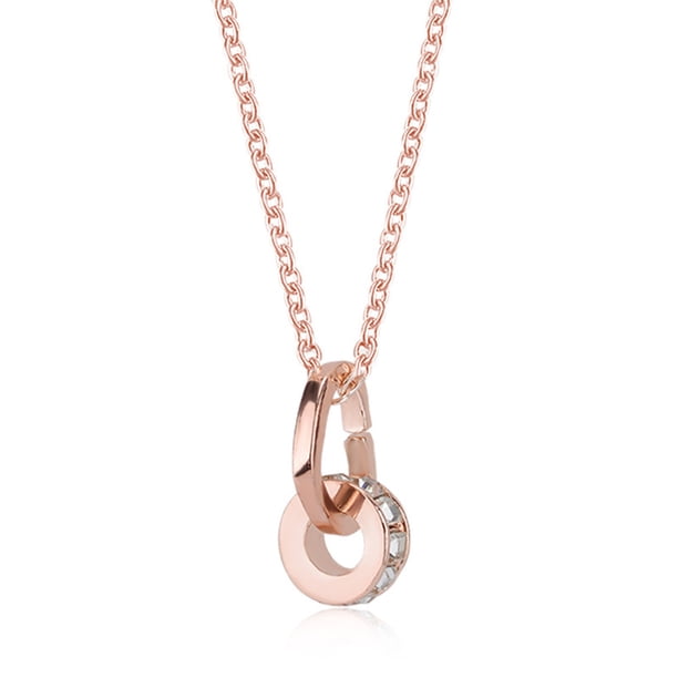 Accesorio De Collar, Bonito Diseño De Collar De Diamantes De Imitación 5,4 G De Peso Neto Para Fiesta ANGGREK Oro rosa