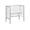 White, variant on Office Cubicle, 48"L, Desk, Work, Commercial Grade, Grey Laminate, Black Metal, Contemporary, Modern