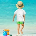 thumbnail image 4 of FORMRS Boys Rash Guard Short Sleeves Swim Shirt Quick Dry UPF 50+ Sun Protection, Sizes 3-12T, Blue Mountains, 4 of 6