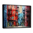 thumbnail image 2 of Designart "Canada Montreal harmonies II" Cityscapes Floater Framed Canvas Print, 2 of 7