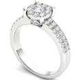 thumbnail image 2 of 3/4 Carat T.W. Diamond Cluster 14kt White Gold Engagement Ring, 2 of 5