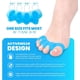 thumbnail image 2 of Separadores de dedos, separador de dedos Hallux Valgus, espaciador de dedos, silicona de gel suave, para mujeres y hombres, alivio instantáneo del dolor, espaciadores de dedos azul Rojo Verde, 2 of 5