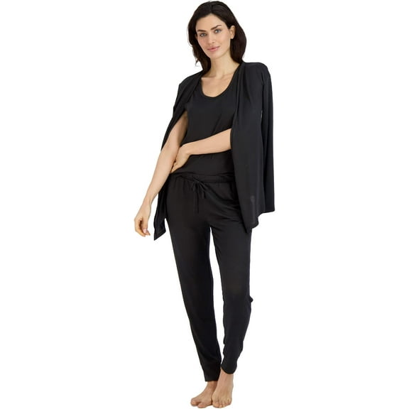 Live 2 Lounge Ladies' 4-Piece Essentials Lounge Set Size: XS, Color: Black