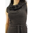 thumbnail image 4 of Vestido tejido cuello cascada Roman Fashion /Juvenil, 32162 (Cafe) cafe G, 4 of 6