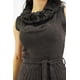 thumbnail image 4 of Vestido tejido Roman Fashion Cuello Cascada Juvenil Cafe EG, 4 of 6