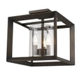 thumbnail image 2 of Golden Lighting Smyth 3-light Semi-Flush Mount in Gunmetal Bronze, 2 of 2