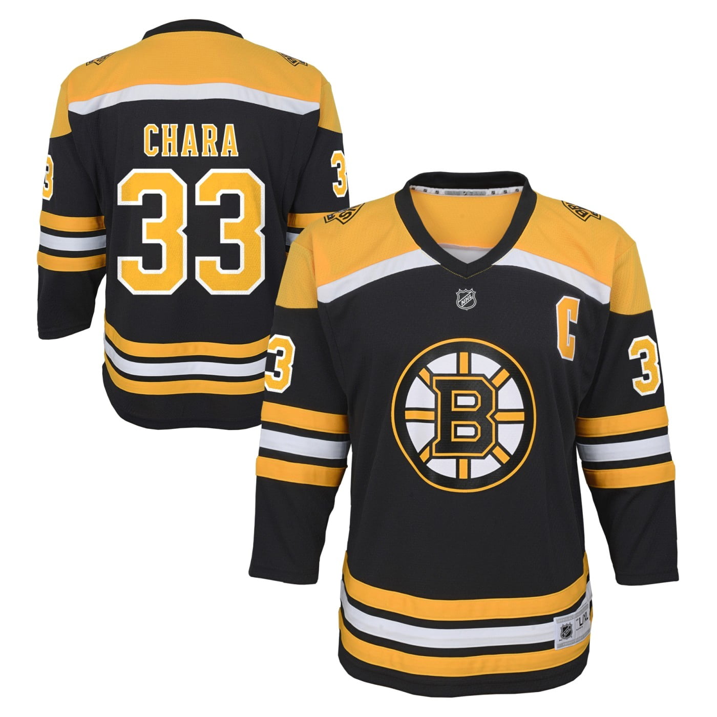 Zdeno Chara Boston Bruins Youth NHL Black Replica Hockey Jersey by Outerstuff