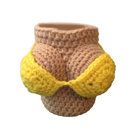 

amousa Crochet Is Suitable For Beer Bottles Sodas Sexy Bikini Tops