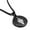 Black, variant on Stainless Steel Warrior Fantasy Class Round Medallion Pendant Necklace