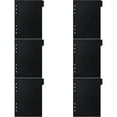 thumbnail image 6 of OFFIGAM 6Pcs Notebook Tab Dividers Black Plastic Binder Dividers for Report Journal Separation, 6 of 11
