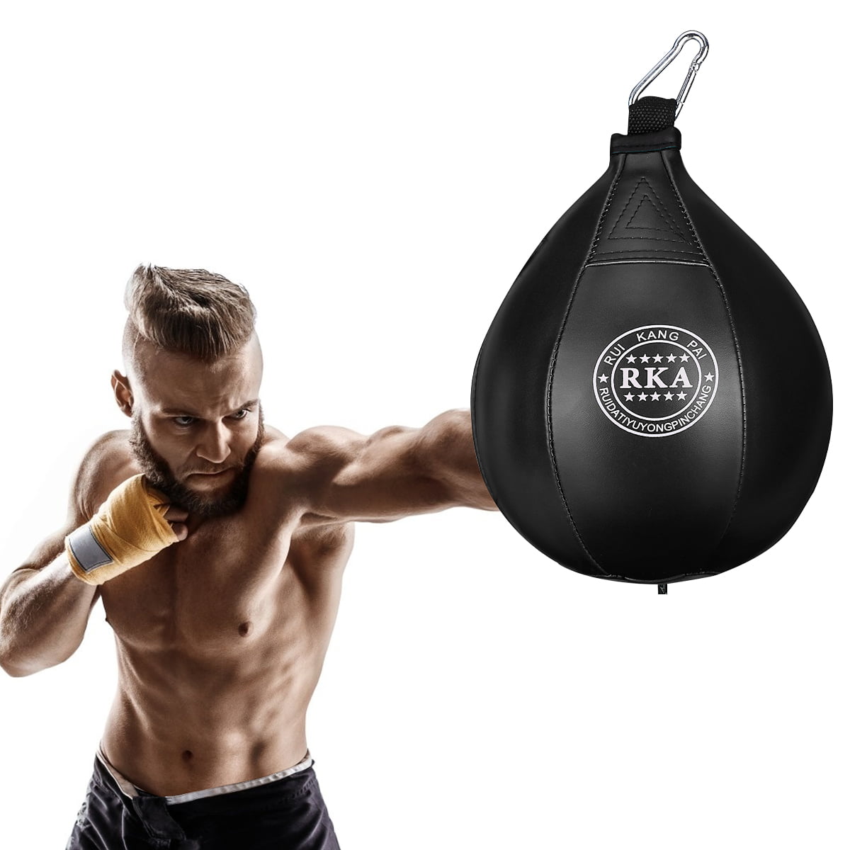 Everlast Leather Speedball Boxing Fitness Training Gym Workout Martial Arts 