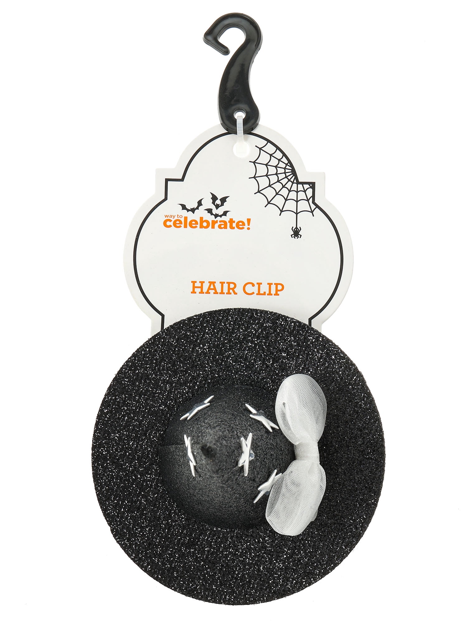 Way to Celebrate Halloween Women's Mini Witch Hat Hair Clip, Multicolor, 1 Piece, Alligator Hair Clip