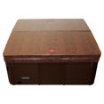 thumbnail image 2 of Canadian Spa KC-10008 92 x 92 x 4 in. Radius Spa Cover with 5 x 3 in. Taper, Chestnut Brown, 2 of 5