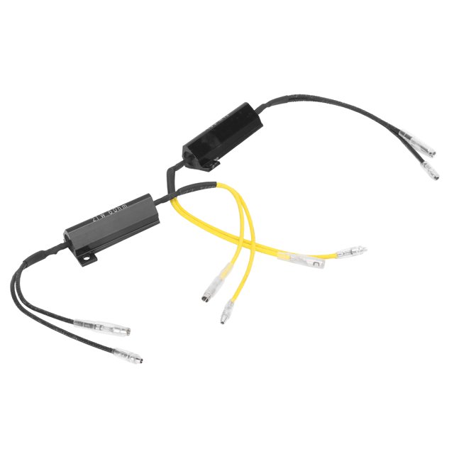 Decodificador de luz LED de intermitente para motocicleta, repuesto de reparación de 21W, 12-15V, 2 uds.