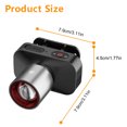 thumbnail image 2 of Súper brillante linterna zoom impermeable LED recargable potente faro, 2 of 8
