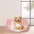 thumbnail image 6 of Puppy Dog Potty Tray with Removable Post Durable Measure 15.7x14x5.5inch for Pet Pink, 6 of 8
