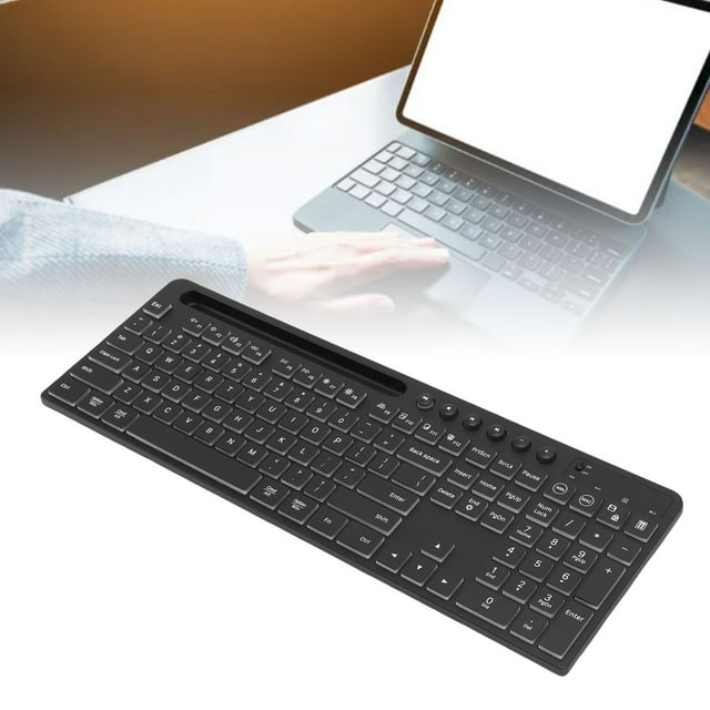 Clavier de jeu sans fil, Type C Chargage rapide Clavier sans fil et rétro-éclairage RVB 2,4 g de souris pour PC