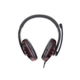 thumbnail image 1 of Audífonos Gamers MH688 con Micrófono 3.5mm USB Misik Almohadillas acolchadas, Negro con rojo, 1 of 4