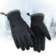 thumbnail image 2 of Audhol Winter Gloves Women&Men Handmade Gloves Winter Hand Warmers Stylish Gloves Ladies Gloves Warm Knitted Embroidered Warm Knit Gloves Gloves for Cold Weather Black One Size, 2 of 9
