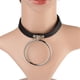 thumbnail image 2 of Gargantilla de cuero Negro PU perfecl Collar cinturón para hombres Joyería para mujeres, 2 of 6