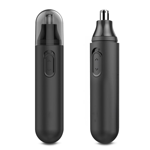 Painless Nose Ear Trimmer Clipper for Men Women, Multifunctional Design Nose Hair Trimmer with Washable Removable Cutter Head, Safe and Effective, Black