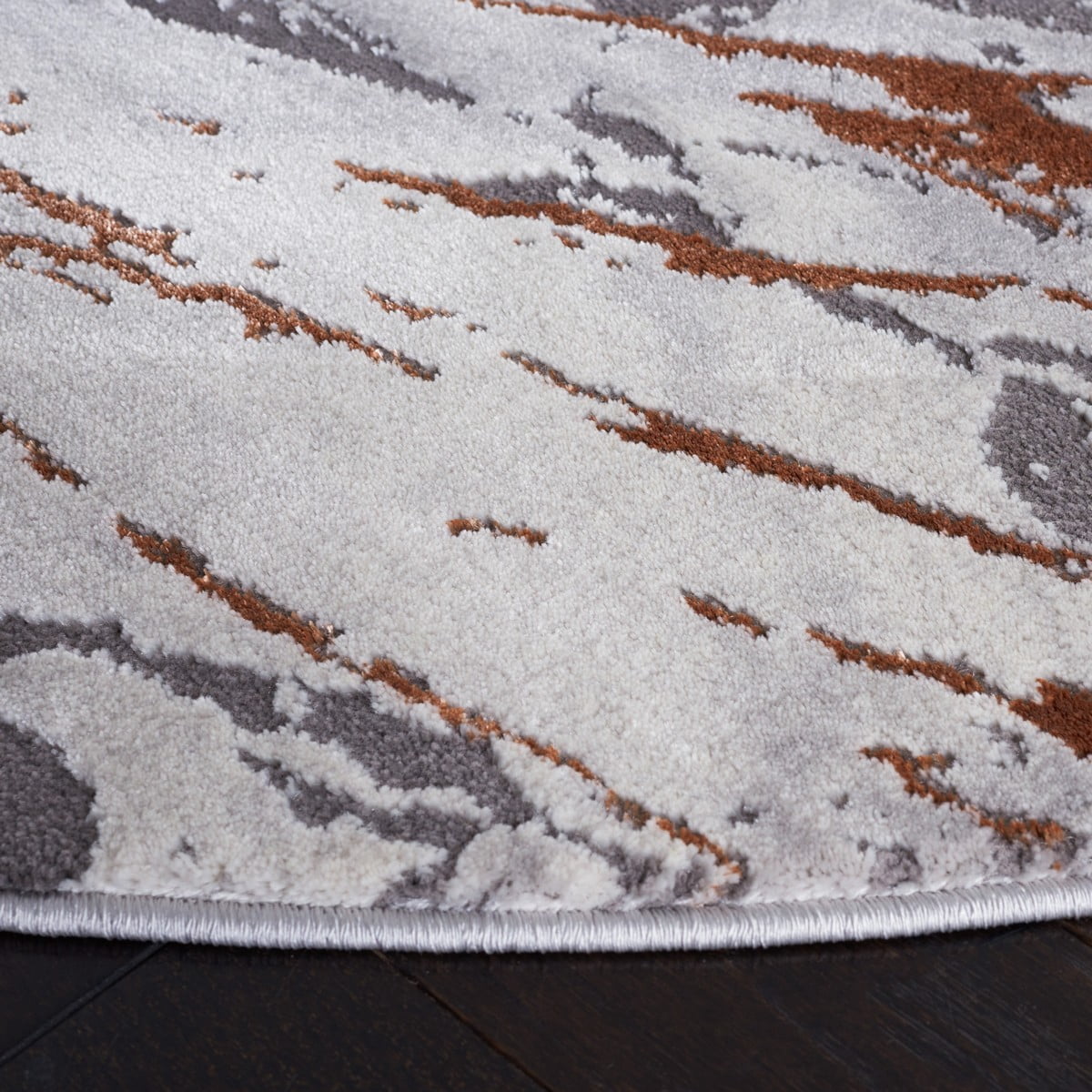 SAFAVIEH Craft Sharlene Abstract Area Rug, Grey/Orange, 4' x 6'
