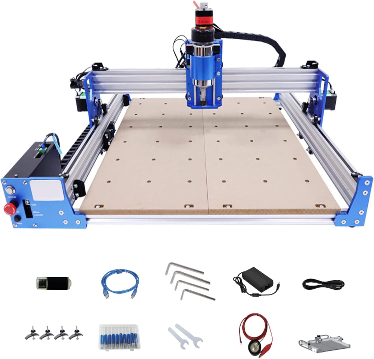 FETCOI CNC Router Machine 4040 3-Axis Engraving Milling Machine,Milling Cutting Engraving Machine for Wood Acrylic MDF Carving Arts Crafts DIY Design Working Area