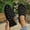 Black, variant on Women Rhinestone Slip on Mule Loafers Vintage Solid Two-Wear Platform Flat Shoes Fashion Fall Casual Shoes Brown 9(43)