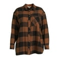 thumbnail image 5 of Terra & Sky Women's Plus Size Oversized Button Front Shirt, 5 of 5