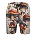 thumbnail image 3 of Balery Cute Forest Mushrooms Traje de Baño Estilo Hawaiano para Hombre, Shorts de Secado Rápido con Bolsillos-3X-Large, 3 of 6