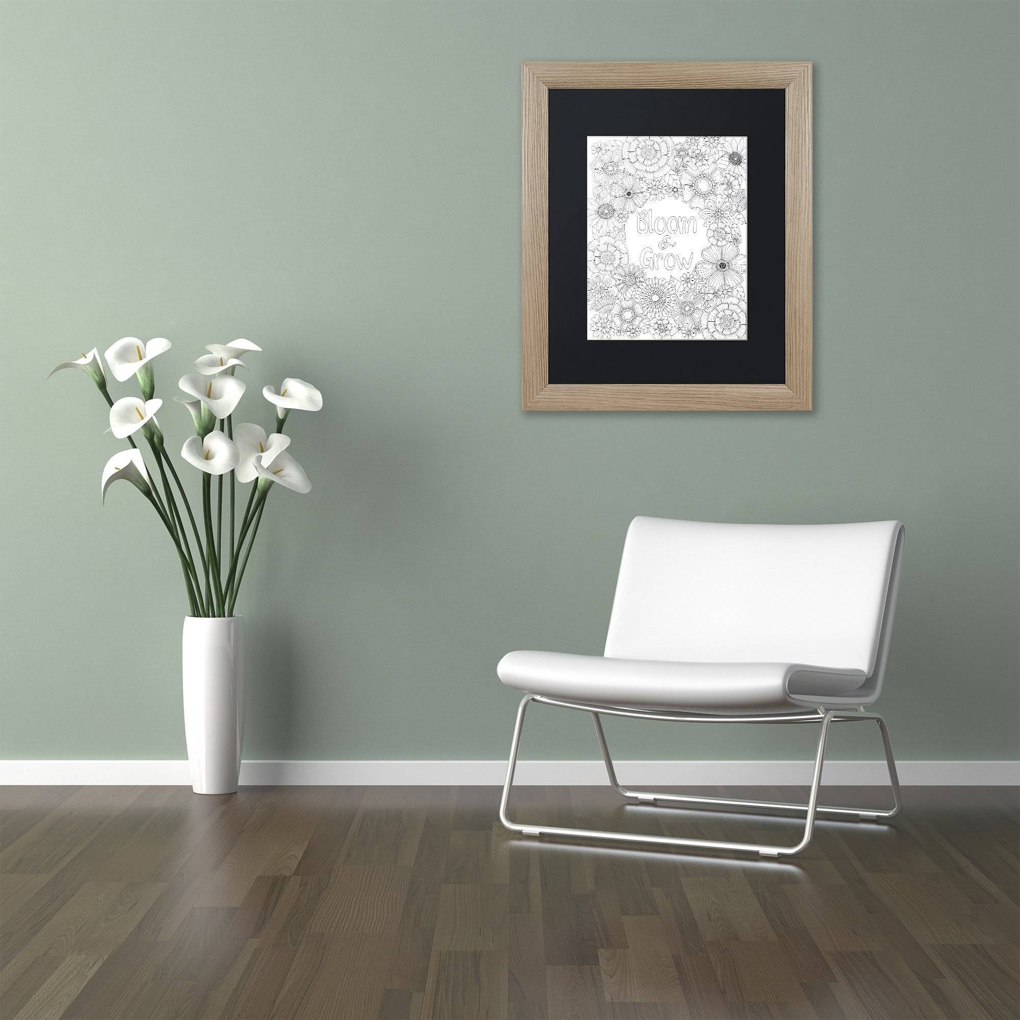 Trademark Fine Art 'Big Beautiful Blossoms 28' Canvas Art by Hello Angel Black Matte, Birch Frame