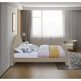 thumbnail image 5 of Meridian Furniture Brody Full Velvet Upholstered Bed in Beige, 5 of 7