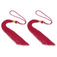 thumbnail image 1 of Unique Bargains Tassel Graduation, Graduation Cap Tassel for Graduation Cap Decorate Tassel Charm, Red 2Pack, 1 of 5