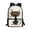 Cartoon Cat Glasses, variant on Cartoon Cat Orange Ears Polyester Backpack, Rich Texture Student Bookbag 17 Inch Side Mesh Pockets School Backpack for Vacation Travel