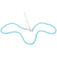 thumbnail image 1 of SHISUYAN 1Pc Individual Character Beaded Single - Layer Necklace Simple Color Rice Bead Necklace (Blue), 1 of 9