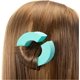 thumbnail image 5 of 12 rulos de esponja sin calor en forma de C para cabello largo, para un peinado voluminoso y natural (verde)., 5 of 5