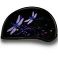 thumbnail image 2 of Daytona Helmets Half Helmet Skull Cap, Medium, Glossy Black, Dragonfly, 2 of 9