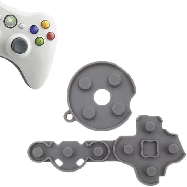 1 Set Silicone Conductive Rubber Pads Replacement for Xbox 360 Controller Parts Adhesive Button Changing Keypad Repair Part Tool Kit(360) XBOX360-RubberPads-1set