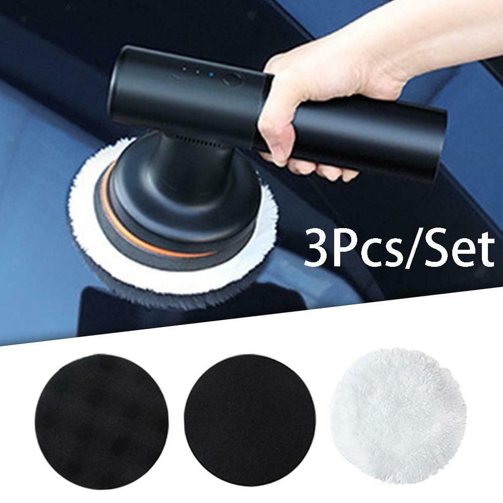 Geege 3Pcs/Set Wireless Car Polisher Buffer Electric Polishing Machine Pads Waxing Kit