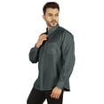 thumbnail image 4 of Bestman Long Sleeve Cotton Flex Shirt For Mens Button Down W/ Patch Pocket Office Wear, 4 of 7