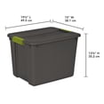 thumbnail image 3 of Sterilite Bac de Rangement Rectangulaire Polyvalent 12 Gal, Gris 12 Paquets, 3 of 5