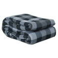 thumbnail image 6 of Pure Warmth Printed Fleece Electric Heated Warming Full Blanket Dark Grey Pattern, 6 of 6