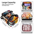 thumbnail image 3 of Rhinoceros Double Layered Insulated Refrigerated Lunch Bag with Two Compartments, Large Capacity, and Hand Carry - 7.1x11.4x16.1 Inches, 3 of 6