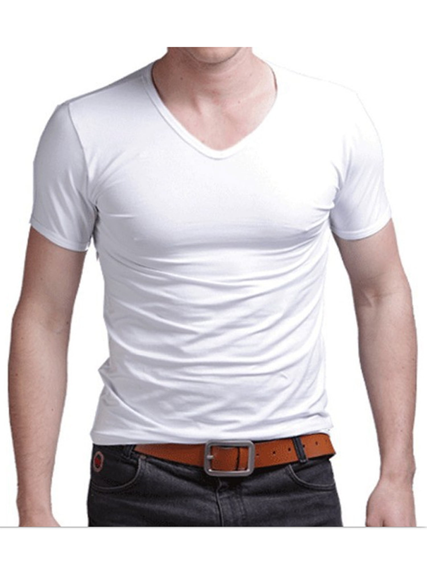 Burger Frank Worthley Fyrretræ Dewadbow Men Plain T- Shirt Slim Fit Solid Casual T-Shirts Simple Tops -  Walmart.com