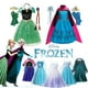 thumbnail image 2 of Disfraz con temática de Frozen para niña, vestido de Elsa y Anna, disfraz de fantasía para Halloween, fiesta de cumpleaños, Cosplay, ropa para niños, 2 of 5