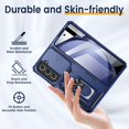 thumbnail image 6 of for Samsung Galaxy Z Fold 5 Case with Slide Camera Cover & Screen Protector,  Phone Case Built-in 360° Rotate Ring Stand Heavy Protective for Samsung Z Fold 5 5G Case Accessories Blue, 6 of 14