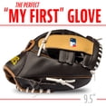 thumbnail image 2 of Franklin Sports MLB Youth Tee ball Glove and Ball Set - Kids San Diego Padres Baseball and Tee ball Glove and Ball - Perfect First Kids Glove - 9.5", 2 of 8