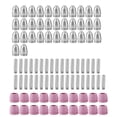 thumbnail image 1 of Kit de 90 consumibles para antorcha de corte de plasma, boquillas de electrodos y copas, 1 of 13